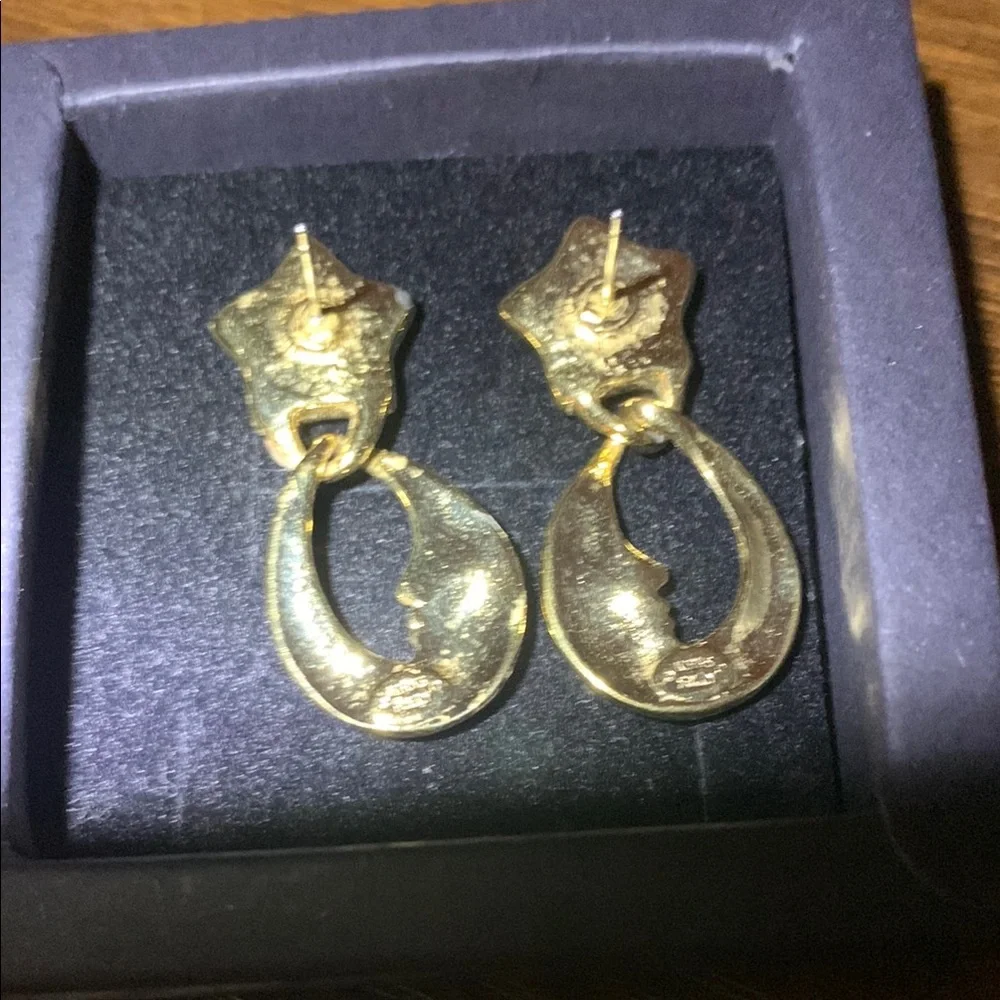 Vintage Kirk's Folly Moon & Star Earrings